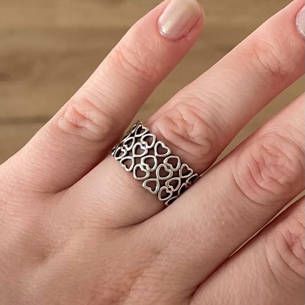 Tiffany and Co. Paloma Picasso Triple Row Crown of Hearts ring